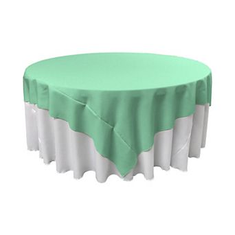Square Tablecloth Polyester Poplin Fabric Large Table Cover or Overlay for Round Tables