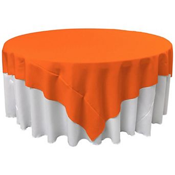 Square Tablecloth Polyester Poplin Fabric Large Table Cover or Overlay for Round Tables