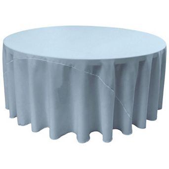 Round Dining Tablecloth Polyester Poplin Table Cover for Round Tables, Wedding and Party Setup