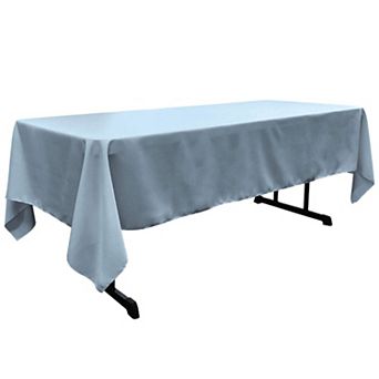 Rectangular Tablecloth for Dining and Event Tables Polyester Poplin Table Cover with Serged Edges