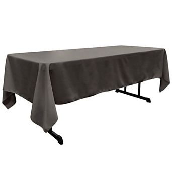 Rectangular Tablecloth for Dining and Event Tables Polyester Poplin Table Cover with Serged Edges