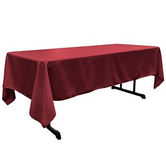 Rectangular Tablecloth for Dining and Event Tables Polyester Poplin Table Cover with Serged Edges