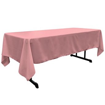 Rectangular Tablecloth for Dining and Event Tables Polyester Poplin Table Cover with Serged Edges