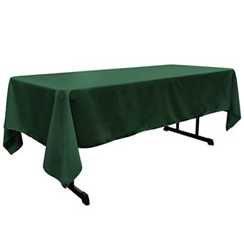 Rectangular Tablecloth for Dining and Event Tables Polyester Poplin Table Cover with Serged Edges