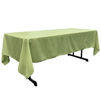 Rectangular Tablecloth for Dining and Event Tables Polyester Poplin Table Cover with Serged Edges
