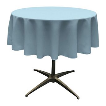 Seamless Round Tablecloth in Polyester Poplin for Home Dining Gatherings and Celebrations