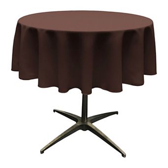 Seamless Round Tablecloth in Polyester Poplin for Home Dining Gatherings and Celebrations