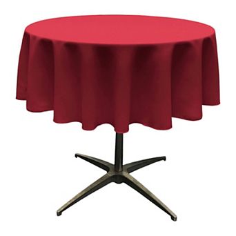 Seamless Round Tablecloth in Polyester Poplin for Home Dining Gatherings and Celebrations