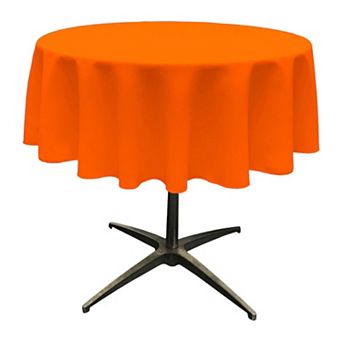 Seamless Round Tablecloth in Polyester Poplin for Home Dining Gatherings and Celebrations