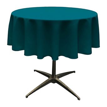 Seamless Round Tablecloth in Polyester Poplin for Home Dining Gatherings and Celebrations