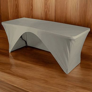 Rectangular Open Back Spandex Tablecloth, 72 By 30 By 30-inch