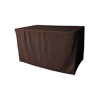Polyester Poplin Fitted Tablecloth 48"l X 24"w X 30"h