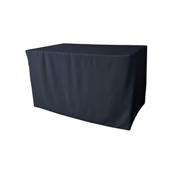 Polyester Poplin Fitted Tablecloth 48"l X 24"w X 30"h