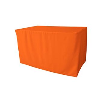 Polyester Poplin Fitted Tablecloth 48"l X 24"w X 30"h