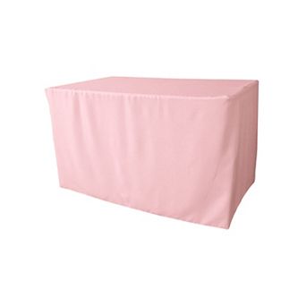 Polyester Poplin Fitted Tablecloth 48"l X 24"w X 30"h