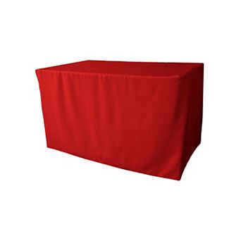 Polyester Poplin Fitted Tablecloth 48"l X 24"w X 30"h