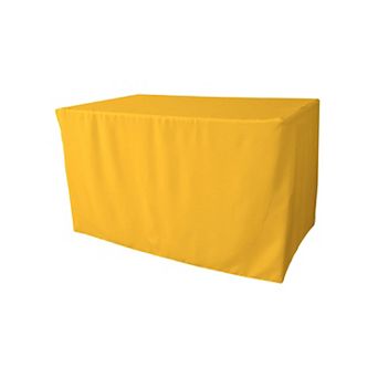 Polyester Poplin Fitted Tablecloth 48"l X 24"w X 30"h