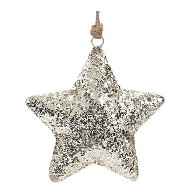 Mosaic Metal Star Ornament (set Of 4)