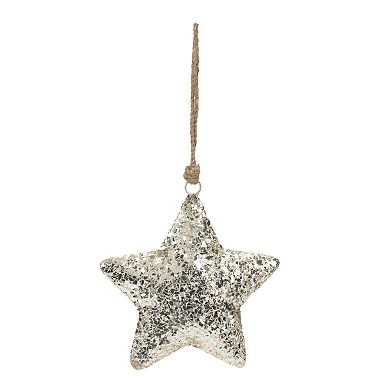 Mosaic Metal Star Ornament (set Of 4)