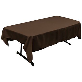 Polyester Poplin Rectangular Tablecloth Seamless Table Cover for Dining Parties and Gatherings