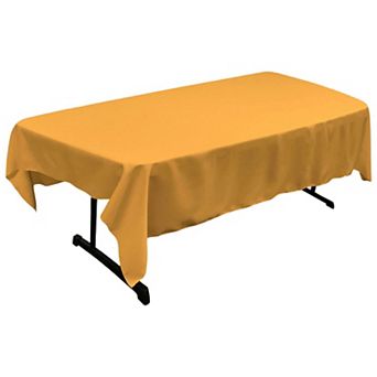 Polyester Poplin Rectangular Tablecloth Seamless Table Cover for Dining Parties and Gatherings