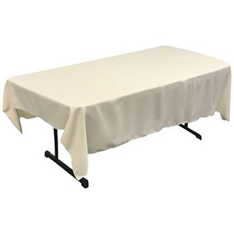 Polyester Poplin Rectangular Tablecloth Seamless Table Cover for Dining Parties and Gatherings