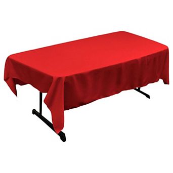 Polyester Poplin Rectangular Tablecloth Seamless Table Cover for Dining Parties and Gatherings