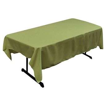 Polyester Poplin Rectangular Tablecloth Seamless Table Cover for Dining Parties and Gatherings
