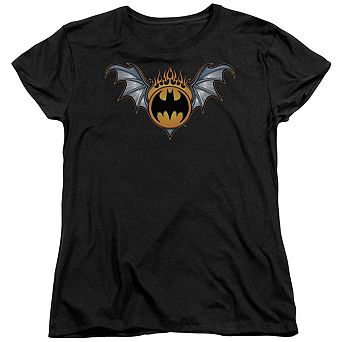 Batman Bat Wings Logo Short Sleeve Womens T-shirt