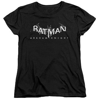 Batman Arkham Knight Ak Splinter Logo Short Sleeve Womens T-shirt