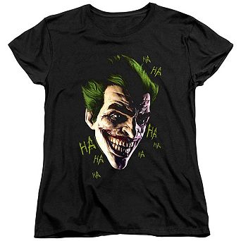 Batman Arkham Origins Joker Grim Short Sleeve Women´s T-Shirt
