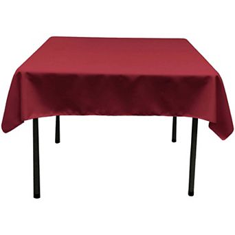 Polyester Poplin Square Tablecloth for Kitchen or Dining Table Smooth Even Surface