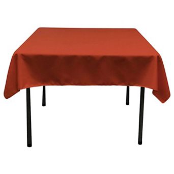 Polyester Poplin Square Tablecloth for Kitchen or Dining Table Smooth Even Surface