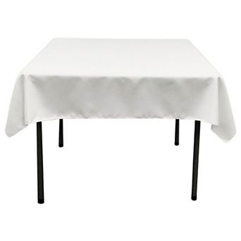 Polyester Poplin Square Tablecloth for Kitchen or Dining Table Smooth Even Surface