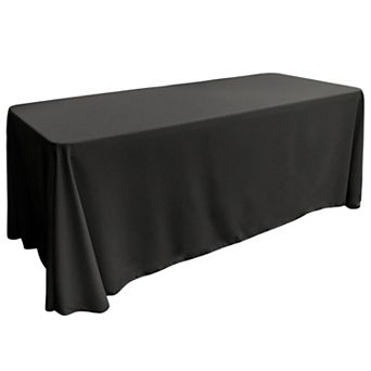 Rectangular Event Tablecloth with Panel Construction for Full Table Coverage