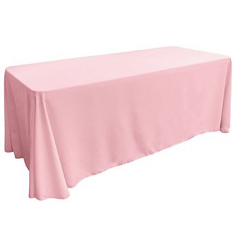 Rectangular Event Tablecloth with Panel Construction for Full Table Coverage