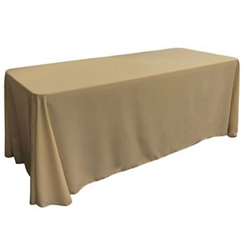 Rectangular Event Tablecloth with Panel Construction for Full Table Coverage