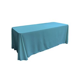 Rectangular Event Tablecloth with Panel Construction for Full Table Coverage