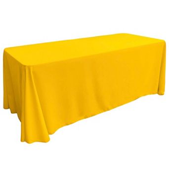 Rectangular Event Tablecloth with Panel Construction for Full Table Coverage