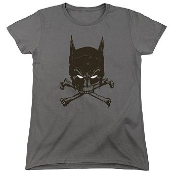 Batman Bat And Bones Short Sleeve Womens T-shirt