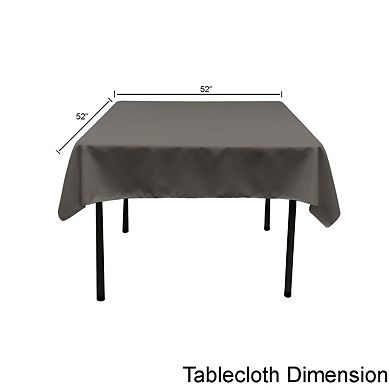 Polyester Poplin Square Tablecloth, 52 By 52-inch