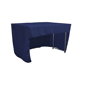 Open Back Polyester Poplin Fitted Tablecloth 48"l X 30"w X 30"h