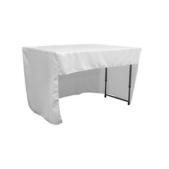 Open Back Polyester Poplin Fitted Tablecloth 48"l X 30"w X 30"h