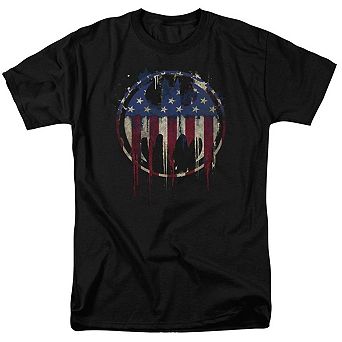 Batman Bleeding Signal Short Sleeve Adult T-shirt