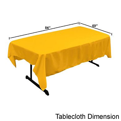 Polyester Poplin 60 By 84-inch Rectangular Tablecloth