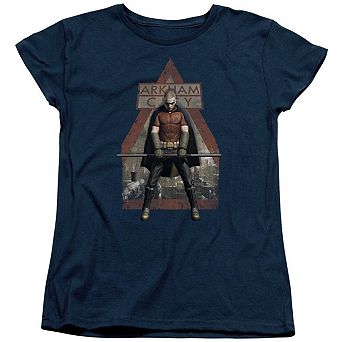 Batman Arkham City Arkham Robin Short Sleeve Womens T-shirt