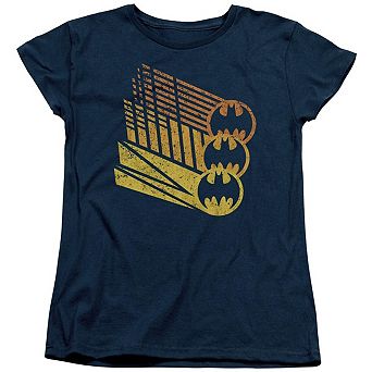 Batman Bat Signal Shapes Short Sleeve Womens T-shirt
