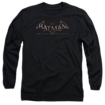 Batman Arkham Knight Logo Long Sleeve Adult T-shirt