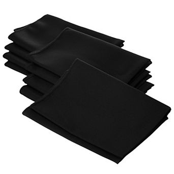 Polyester Poplin Napkin Set of 10 for Dining Table, Washable Napkins for Parties and Events