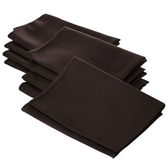 Polyester Poplin Napkin Set of 10 for Dining Table, Washable Napkins for Parties and Events
